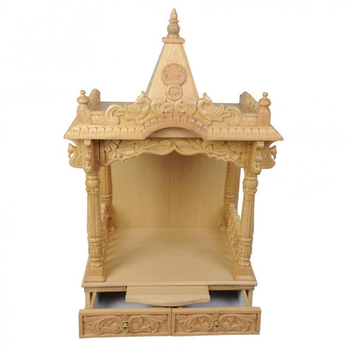 Teak Wood Wooden Open Pooja Mandir